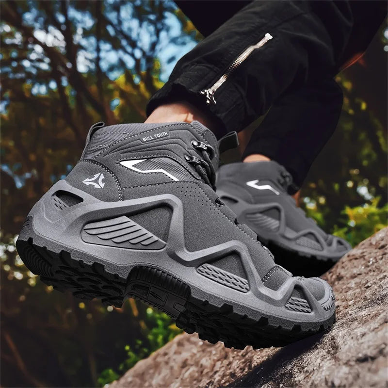 Outdoor Mens Combat Tactical Desert Boots Men Tactical Boots Male Field Hunting Hiking Climbing Training Waterproof Sports Shoes