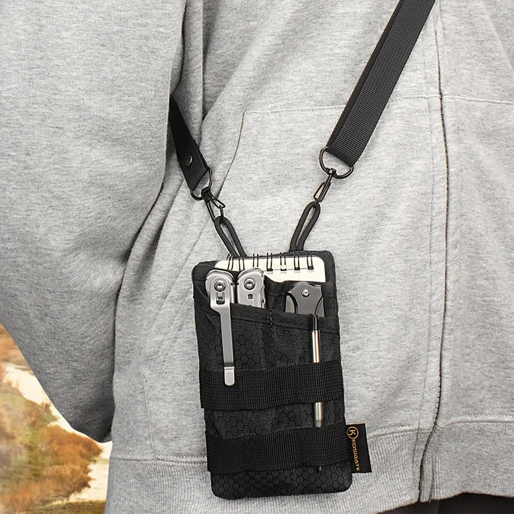 Tactical EDC Tool Bag Card Key Belt Waist Pack Pocket Mini Waist Fanny Bag Hiking Hunting Camping Outdoor Coin Purse Wallet