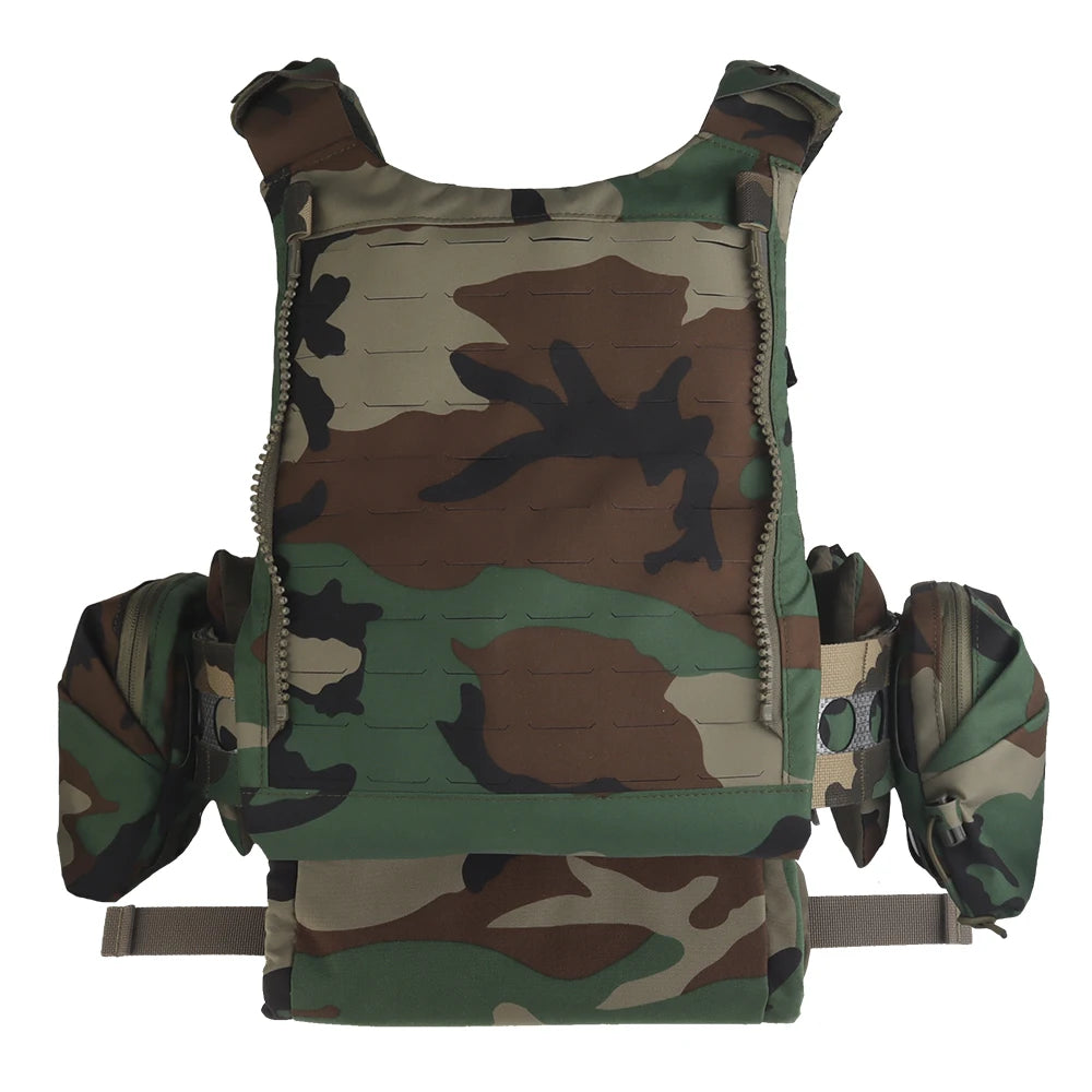 Tactical Ferro V5 FCPC Hunting Plate Carrier with 5.56 Triple Magazine Pouch Molle Camouflage Airsoft Training Gear