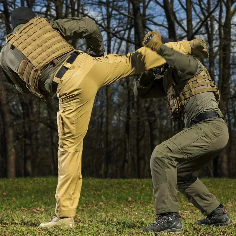 P40 Tactical Pants Men  Outdoor SWAT Pants Multi-pocket Cargo Trousers Waterproof Wear-resistant Field Training Uniforms