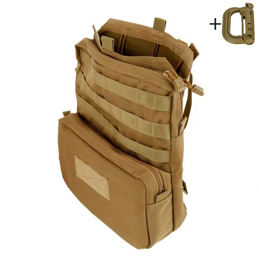 Mounted 3L water bag with Molle system, with multiple compartments and large capacity, can be used with MOLLE system vest
