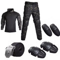 Men's Full Airsoft Combat Gear Set Combat Vest Set with PJ FAST Helmet for CS Wargame Paintball Cosplay Role Play Training