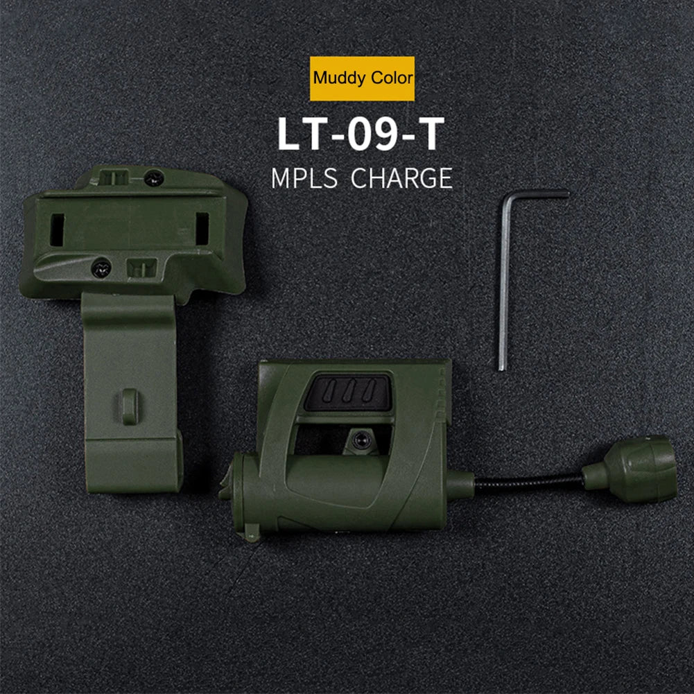 MPLS CHARGE Tactical Helmet Light Energy Saving LED Tactical Helmet Head Light Outdoor Military Headlamp for Hunting Camping