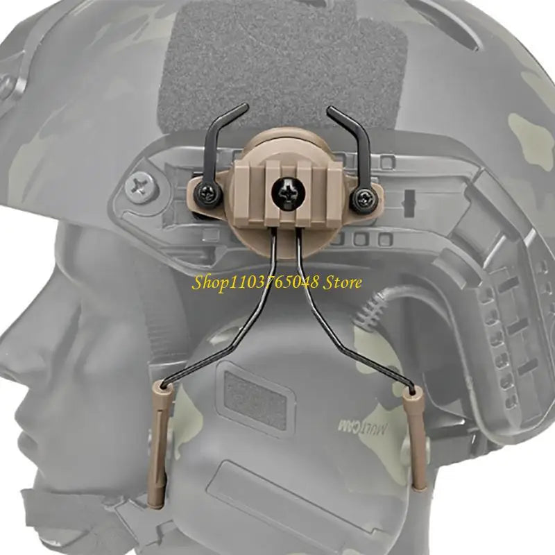 R53E Tacticals Headset Helmet Rails Adapter Earmuff Bracket Headphone Mount Holder