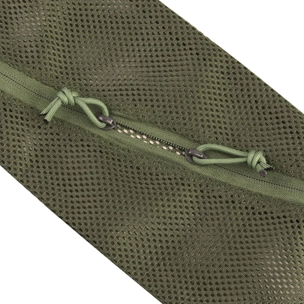 6*12in/12*12in/16*16in Lightweight Mesh Pouch with Split Zipper 2-Compartment Storage Bag Breathable for Travel Hiking EDC Items
