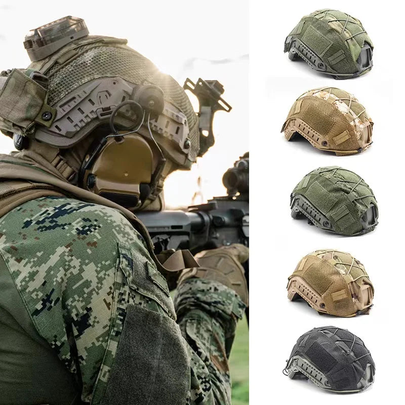Tactical helmet cloth Helmet cover Elastic helmet cover Camouflage helmet fast helmet cloth MH PJ BJ tactical helmet cover