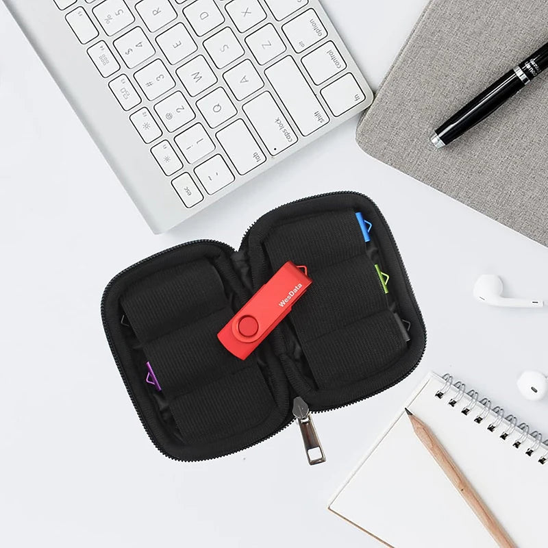 Flash Drive Case USB Holder Storage Bag For Thumb Drives Lightweight Protects Stores Small Items 6 10 20 Slots