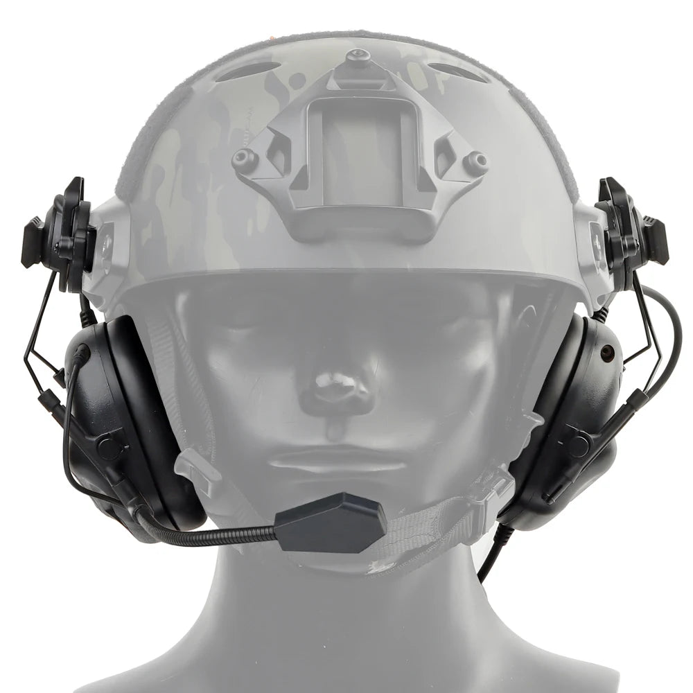 Tactical Airsoft Helmet Set with Night Vision Model Communication Headset for Role Playing Paintball Shooting Film Movie Props