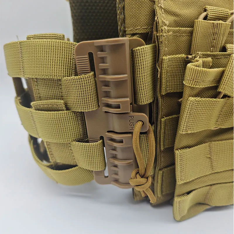 New JPC Tactical Vest Triple Magazine Pouch Quick Release Buckle Outdoor Molle Plate Carrier Hunting Army CS Game Jungle Gear