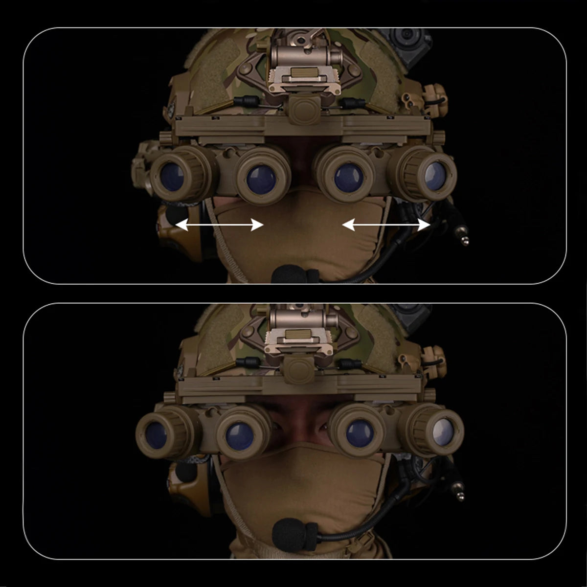 Tactical GPNVG18 L4G24 GPNVG 18 Night Vision Goggle PVS-14 NVG Mount Nylon Goggle Adapter NVG DUMMY Model Helmet Accessories