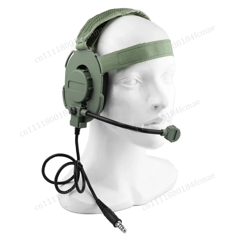 .Tactical Outdoor Shooting Communication Headphone Bowman Elite II Headset U94 PTT For Kenwood Baofeng UV-5R Radio Accessory