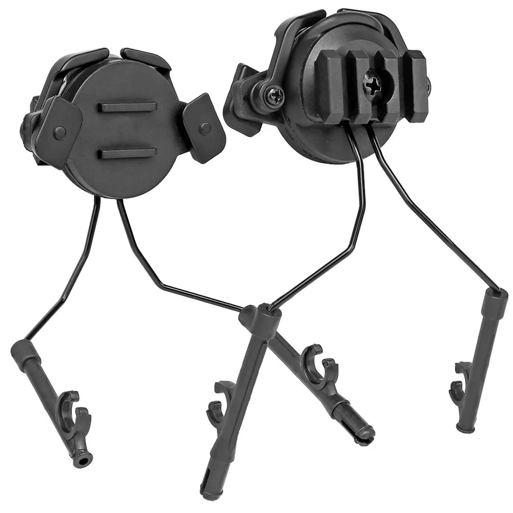 Tactical Helmet Rail Adapter Headset Holder Set ARC Rail Adaptor Tactical Helmet Headset Support Headset Helmet Adapter