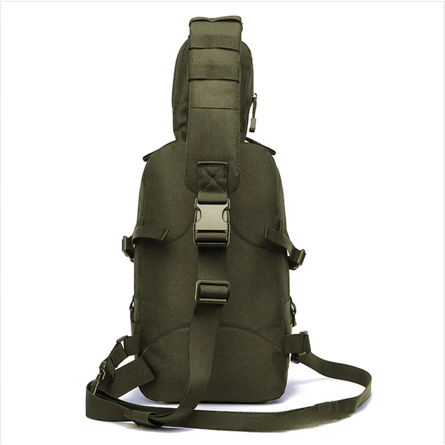 Oxford cloth chest bag, multifunctional waterproof outdoor sports shoulder bag, men's chest bag, training crossbody bag