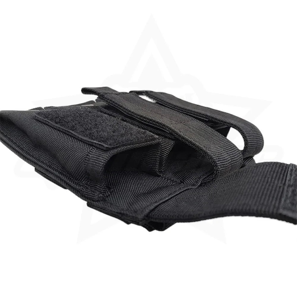 OPHIDIAN 9mm Magazine Pouch Single Double Magazine Pouch Outdoor Molle Open Top Magazine Pouch for  M1911 92F Flashlight Ba