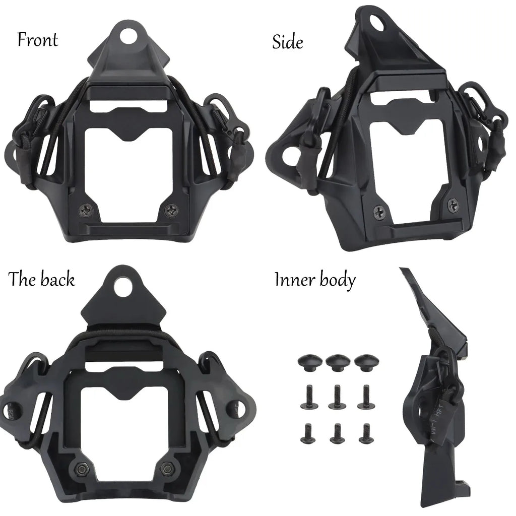 Tactical Helmet NVG Mount Night Vision Device Foldable Bracket For PVS15 PVS18 PGPNVG18 Three Hole Mount Adapter