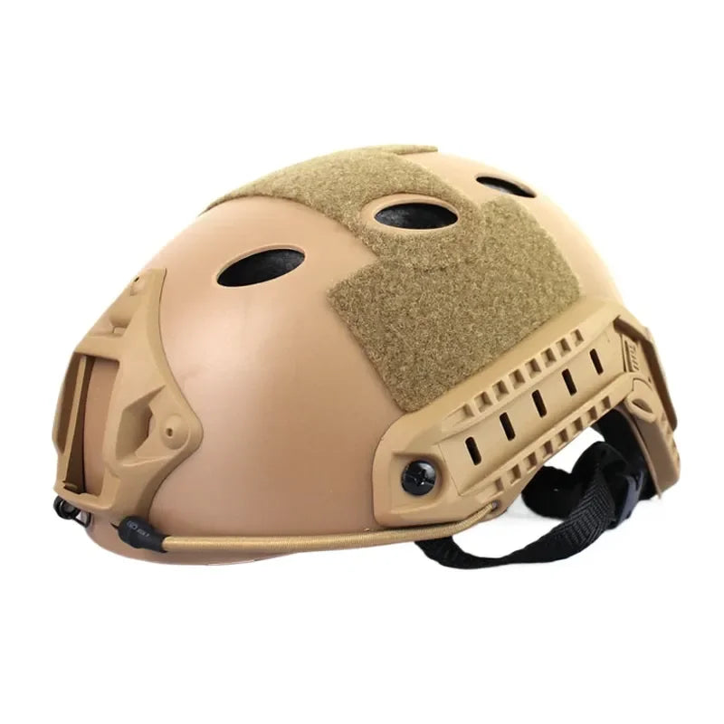 Tactical Helmet with Adjustable Padding and Ventilation for Airsoft Paintball Military Training Compatible with FAST PJ CS