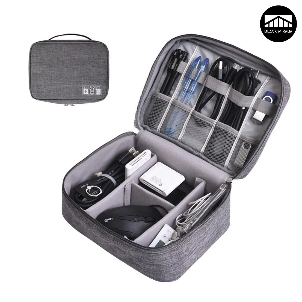 Large Capacity Electronics Accessories Travel Organizer Mouse Power Bank Cable All-in-One Portable Waterproof Storage Bag