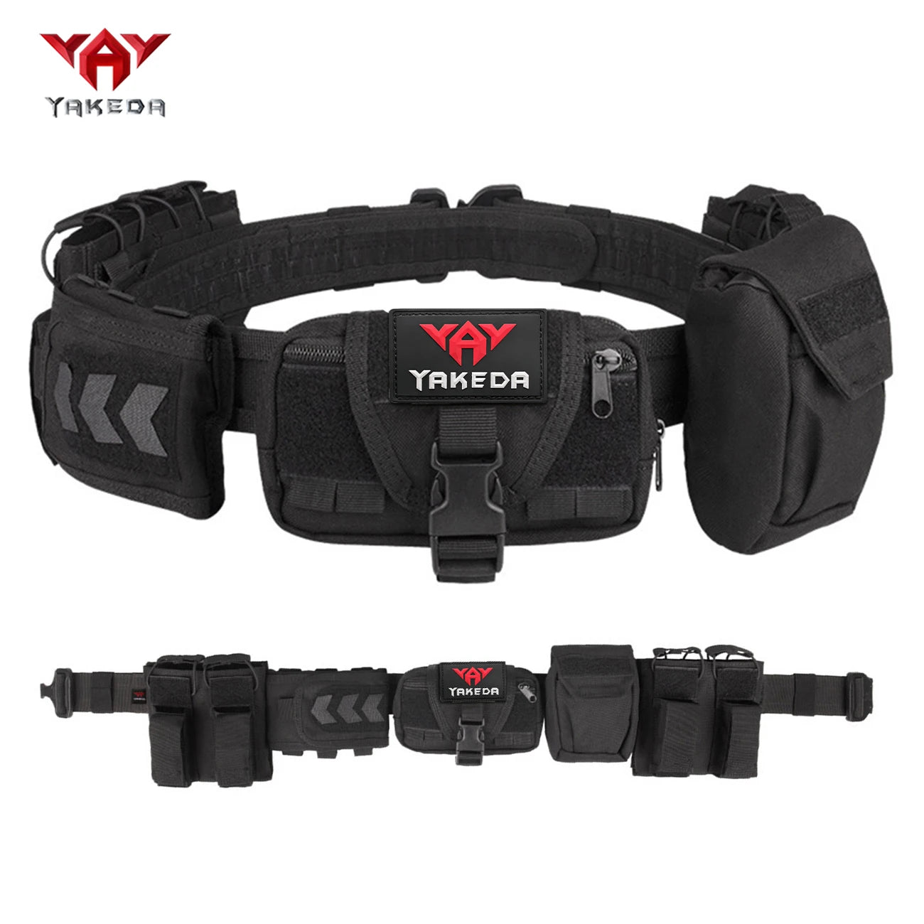 YAKEDA modular waistband with multiple attached straps, quick release buckle, detachable, and reconstituted fabric, durable