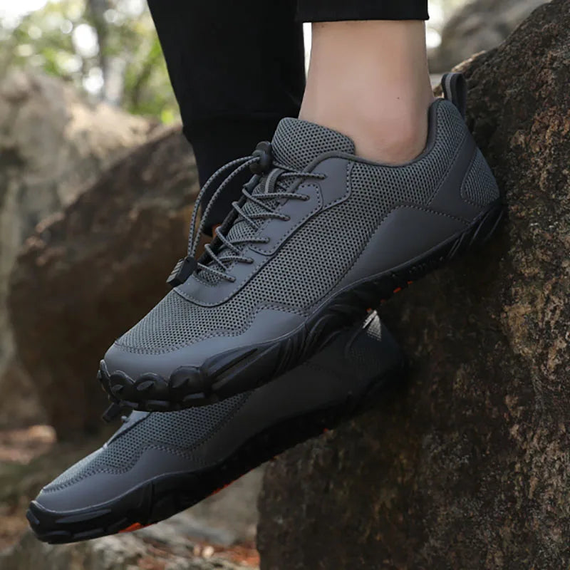 Men and Women Trail Running Barefoot Shoes Five Finger Walking Shoes Outdoor Breathable Quick Dry Men's Trekking Shoes Sneaker
