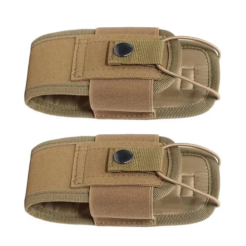 1/2/3Pcs Nylon Pouch Tactical Radio Walkie Bag Holder Pocket Portable Interphone Holster Carry Bag Hunting Camping