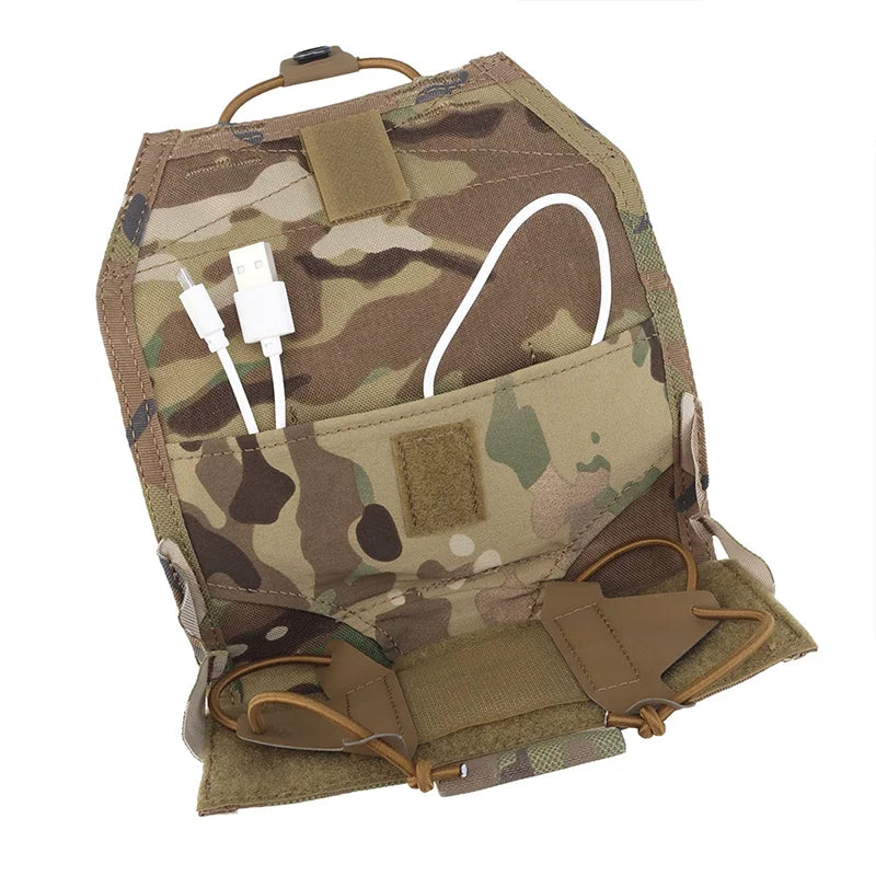 MOLLE Quick Release Phone Pouch with Clip Multi Function Admin Storage for Hunting Airsoft Vest Backpack Camping EDC Accessories