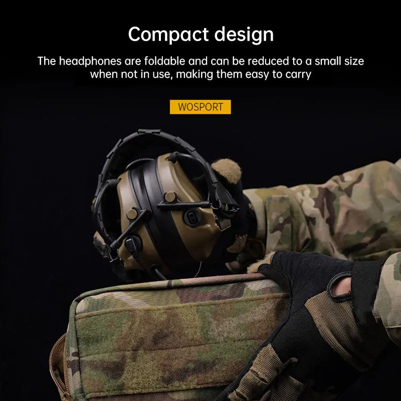 Wearing Headphone C5 Tactical Headset Pickup and Noise Reduction Outdoor Communication Equipment Anti Noise Earphones
