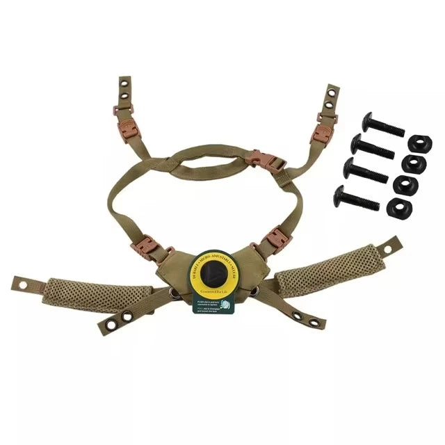 BOOIU Tactical Helmet Hanging System Wendy Suspension Lanyard Airsoft Safety Helmet Accessories for Wendy FAST MICH Helmet