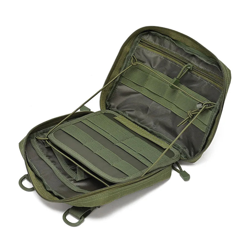 434 Tactical Admin Molle Pouch, Medical EDC EMT Utility Bag Shell Design Attachment Pouches 1000D Nylon Hiking Belt Bags