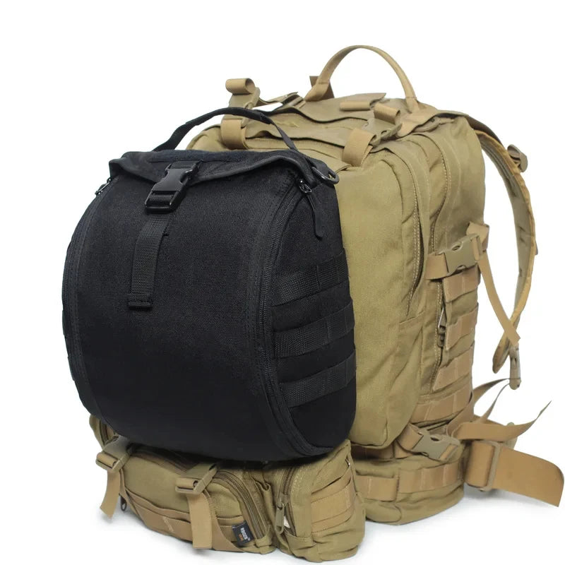 Tactical Helmet Bag MOLLE Mount Fast Helmet Storage Pouch Multi-Purpose Outdoor Hunting Airsoft Combat Training Gear