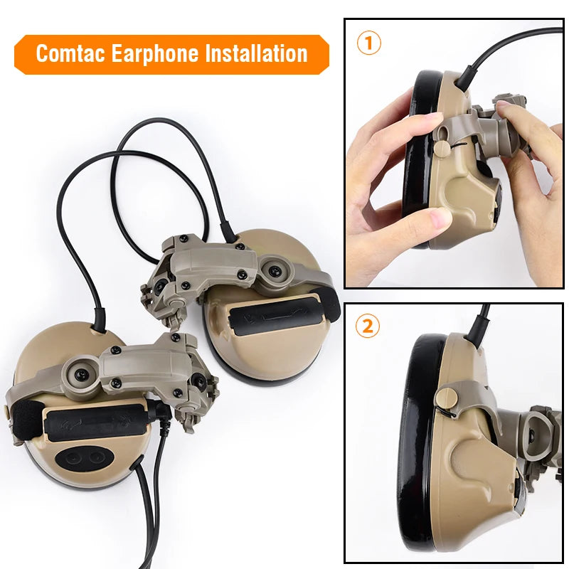 Tactical Hanging Headset Stand Accessory Fast Rotation Wendyt Helmet Rail Shooting Hunting For Comta II Sordi headphone Adapte