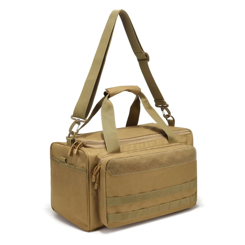 Large Capacity Tactical Molle Bag Outdoor Sport Storage Shoulder Bag Waterproof Pistol Gun Bag Tool Accessories Bag