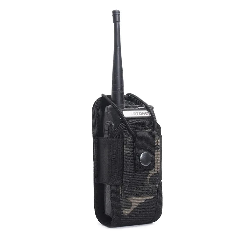 1-3pcs 1000D Molle Talkie Pouch Tactical Radio Walkie Bag Holder Pocket Portable Interphone Holster Carry Bag Hunting Camping