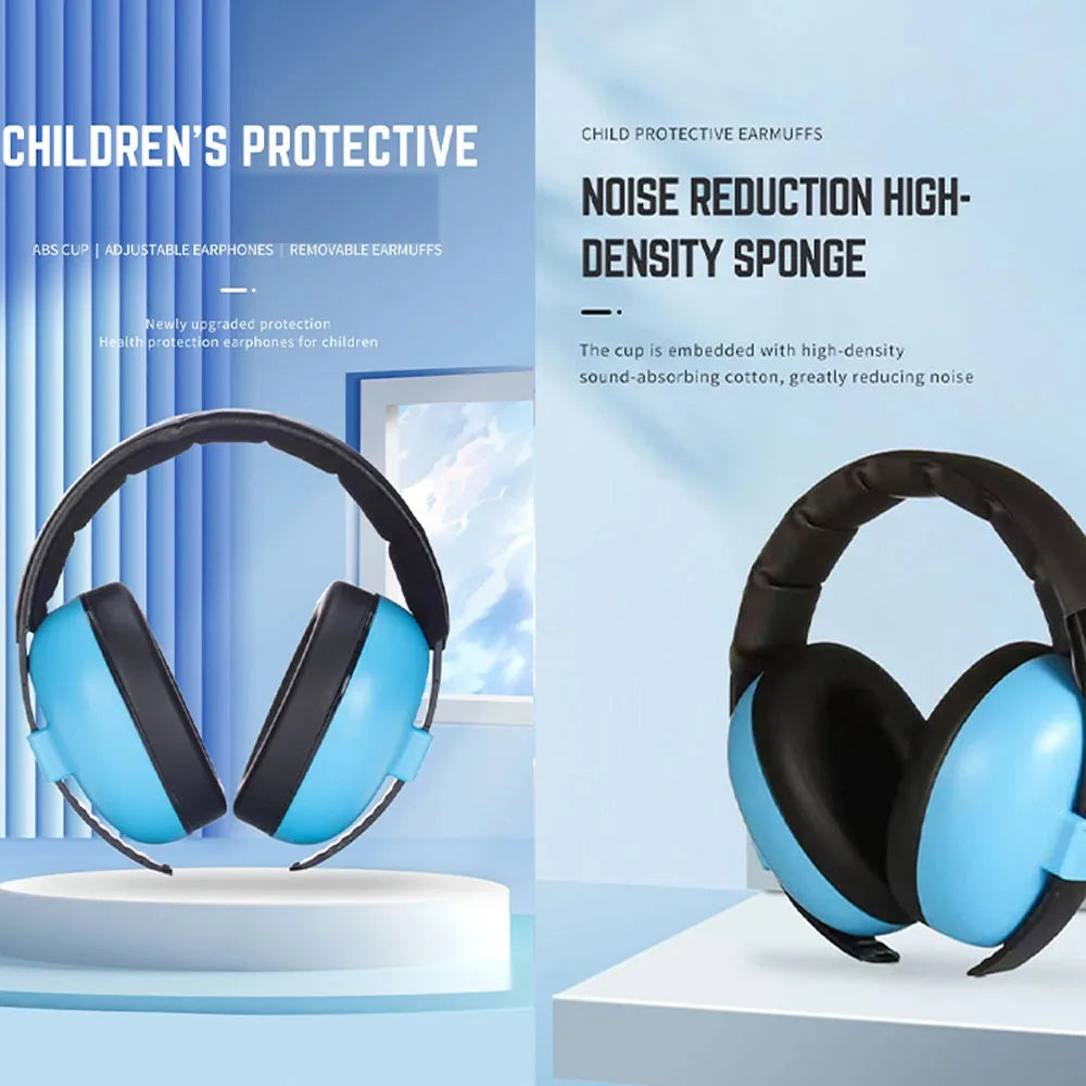 Baby Soundproof EarMuffs Noise Reduction Soundproof Headphones Children Aircraft Noise Reduction Sleep Ear Muffs Newest