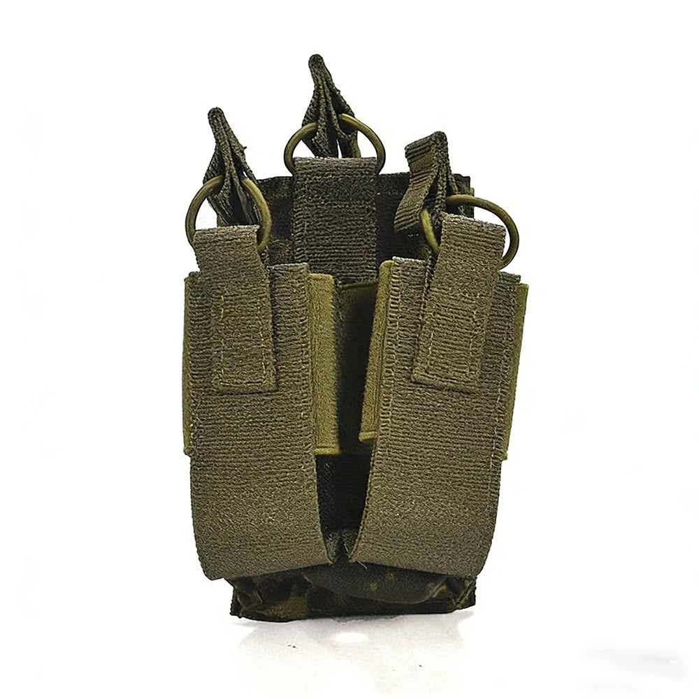 Tactical Chest Rig Vest MOLLE Modular EMR Camouflage Lightweight Chest Hanging Bag Airsoft Combat Vest Set for Hunting Shooting
