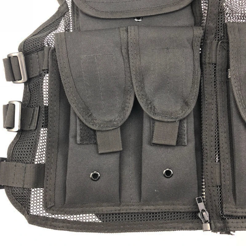Tactical Adjustable Vest for Men and Women Mesh Vest Outdoor Sports Photographer Vest Fishing Hunting with Pockets