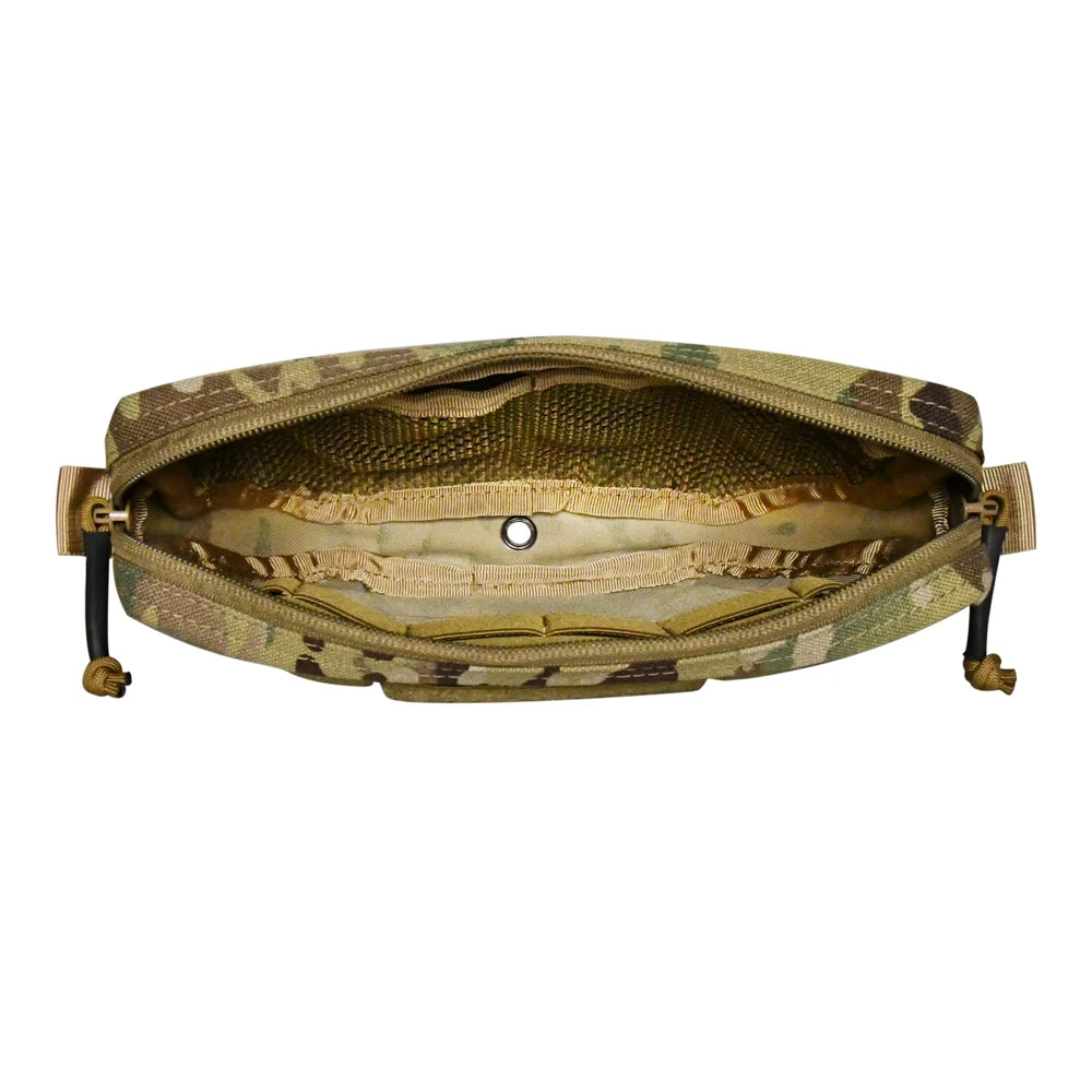 1050D Sports Hunting Dump Pouch Nylon Front Pouch of Plate Carrier Chest Rig with Molle Carrying Kit Pouch