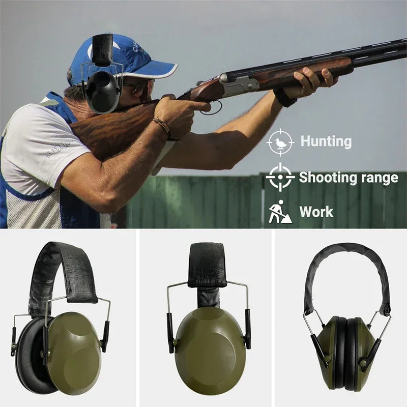 Foldable Design Anti-Noise Noise Canceling Tactical Shooting Headset Soft Padded Passive Earmuff for Sport Hunting