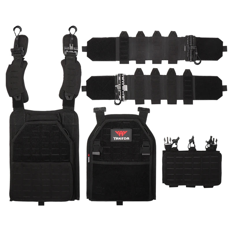 Yakeda Tactical Equipment Fast Release Outdoor Training Chalecos Molle Camo Body Protection Plate Carrier Tactical Vest