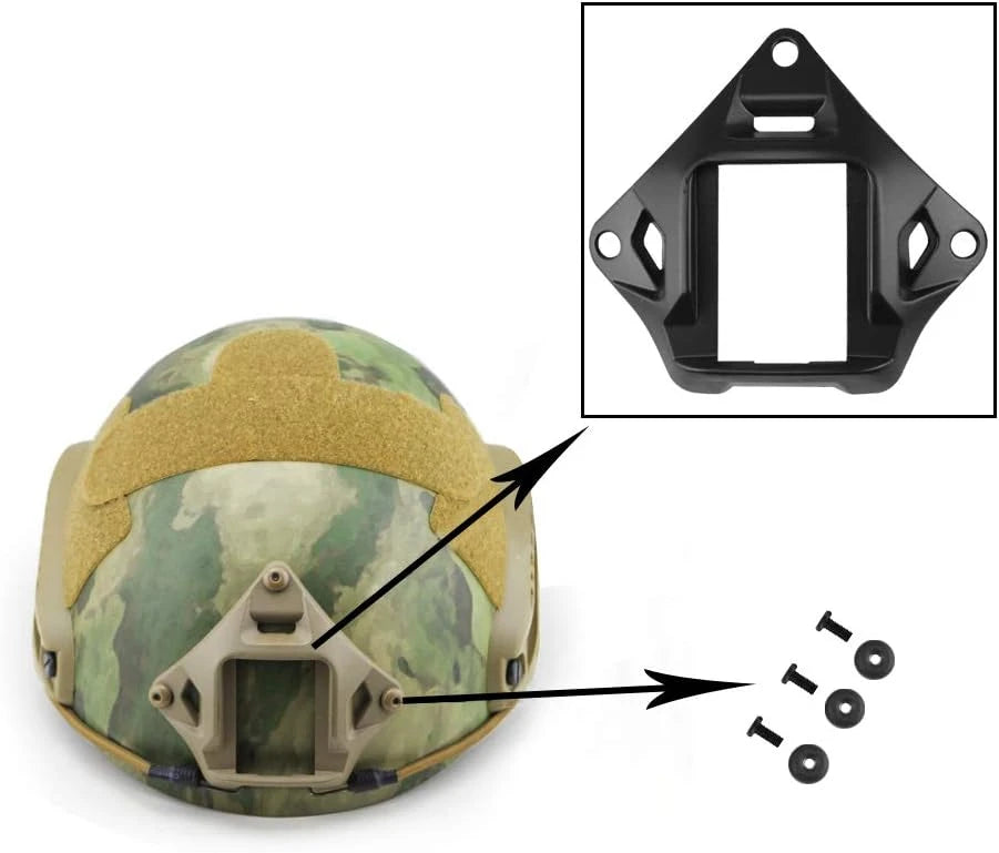 Tactical FAST Helmet NVG Mount Hunting Airsoft Helmet Shroud Adapter for ACH MICH PASGT Tactical Night Vision Accessories