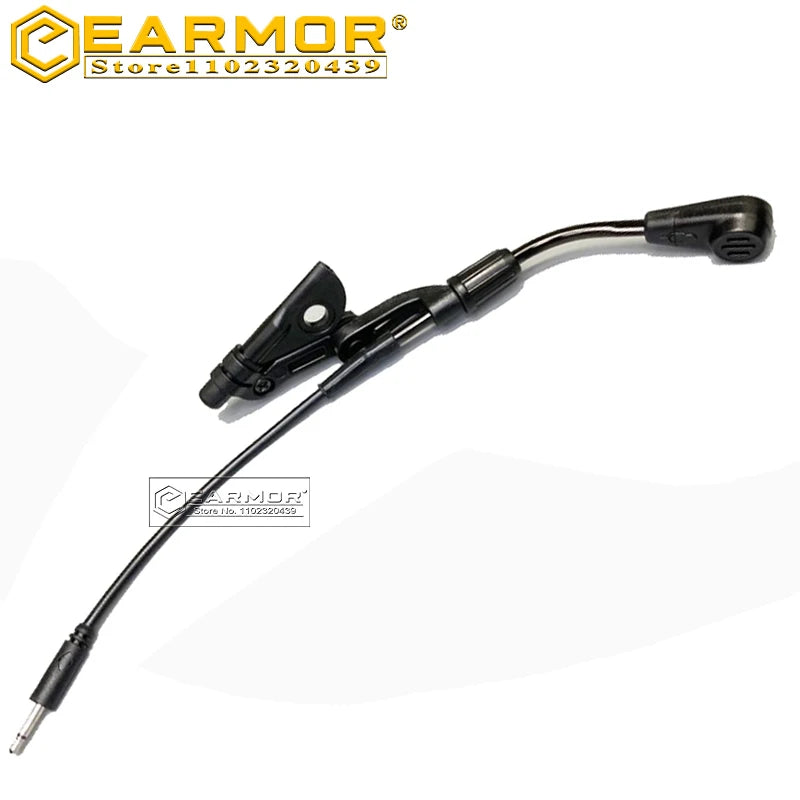 Earmar Shooting Earmuff Microphone Boom Replacement Boom for Tactical Headset M32 and M32H Communications Microphone Accessories