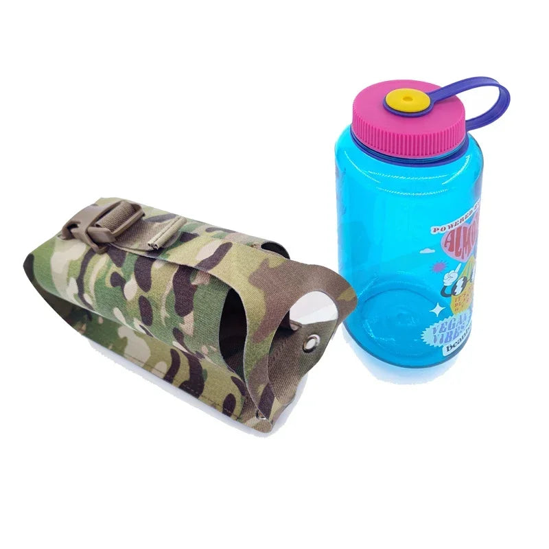 SS Style Tactical Vest Molle Kettle Bag Airsoft Vest Water Bottle Pouch Bag Suitable for Nalgene 32 Oz 1L