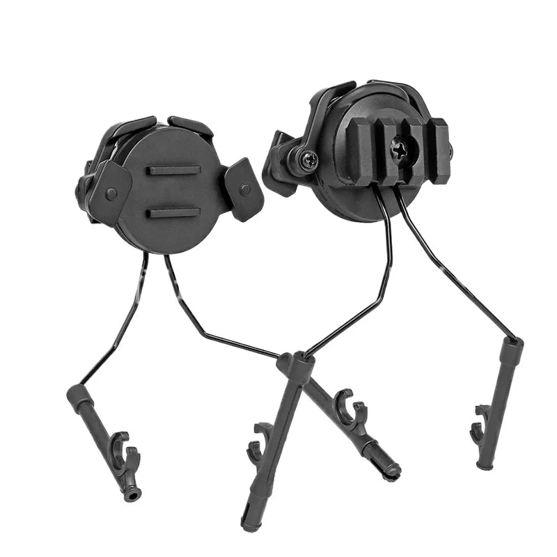 Tactical Helmet Earphone Mount Bracket Rotatable Retractable for Horn Compatible with Horn Tactical Helmet Electric Collet
