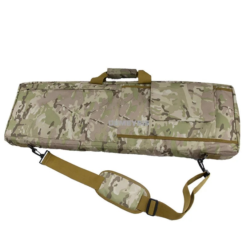 85cm / 100cm Tactical Rifle Gun Bag Airsoft Shooting Case Hunting CS Wargame Shoulder Gun Bags with Removable Cotton Padding