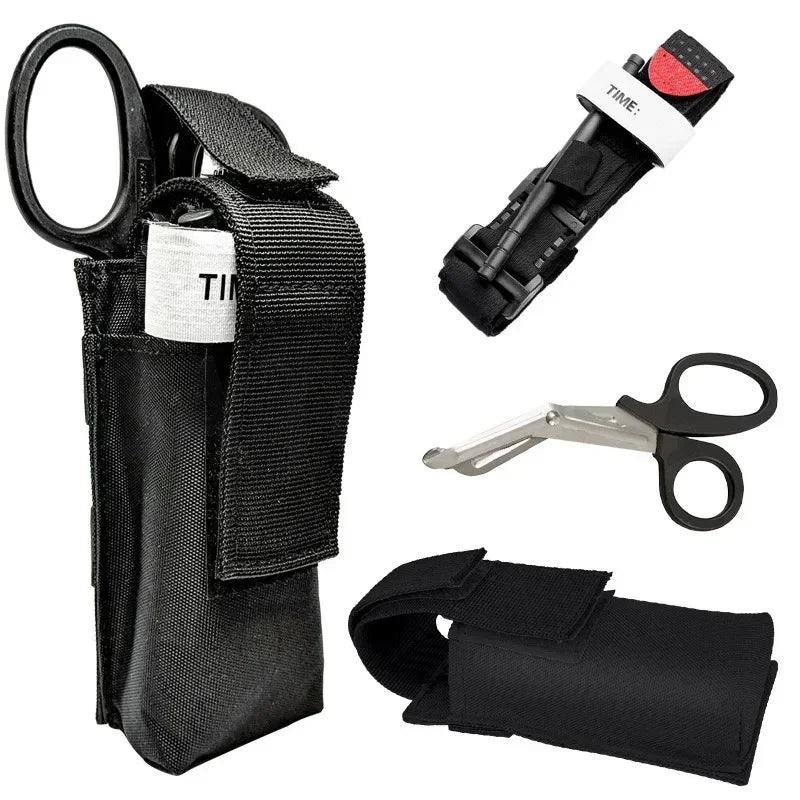 For Scissor bag, tourniquet bag, outdoor sports accessories, small hanging bag, multifunctional tactical portable flashlight bag