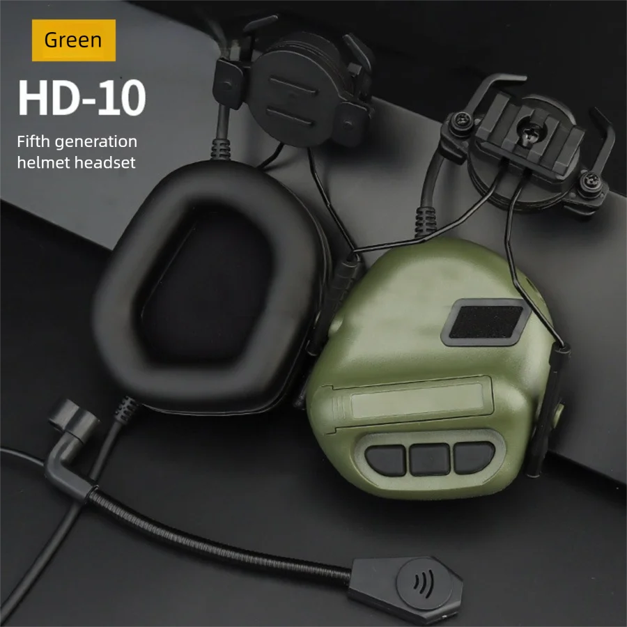 5th Gen Movement Tactical Helmet Ox Horn Bracket Communication Noise Reduction Headset Set Without Pickup