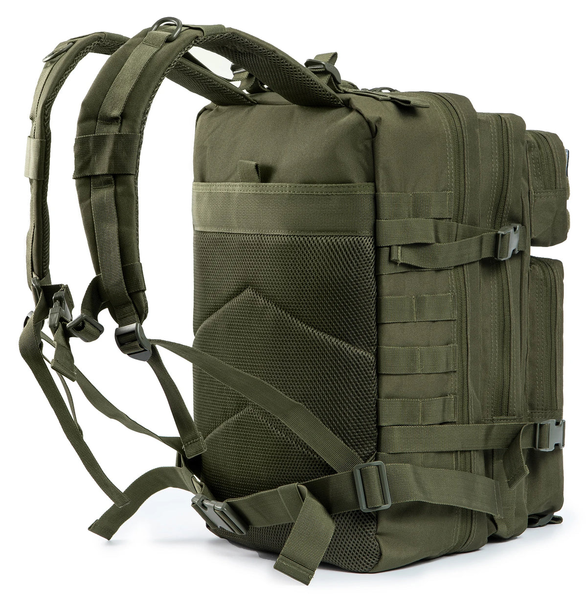 45L Tactical Gym Backpack Molle Large Capacity Multi Pocket Storage Bag Durable Wear Resistant Fitness Training Bag Heavy Duty Rucksack For Men Women Sports Workout Business Trips Outdoor Training Daily Commute Luggage Bag