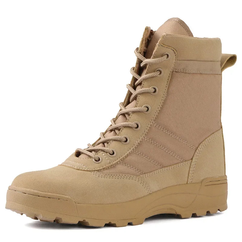 Tactical Military Boots Men Boots Special Force Desert Combat Army Boot Outdoor Hiking Boot Ankle Shoes Men Boots Safty Shoes