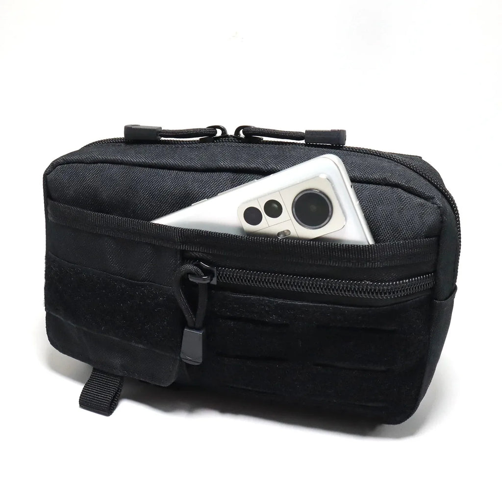 EDC Molle Tactical Pouch Waist Pack Compact Utility Pouches Waist Belt Bag Medical Bags With Patches Outdoor Hunting Accessories