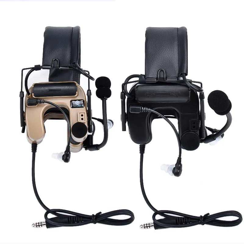 WADSN Tactical Com IV C4U Headset Headphone Hearing Protection Ken Shooting Headphones Military Noise cancellation communication