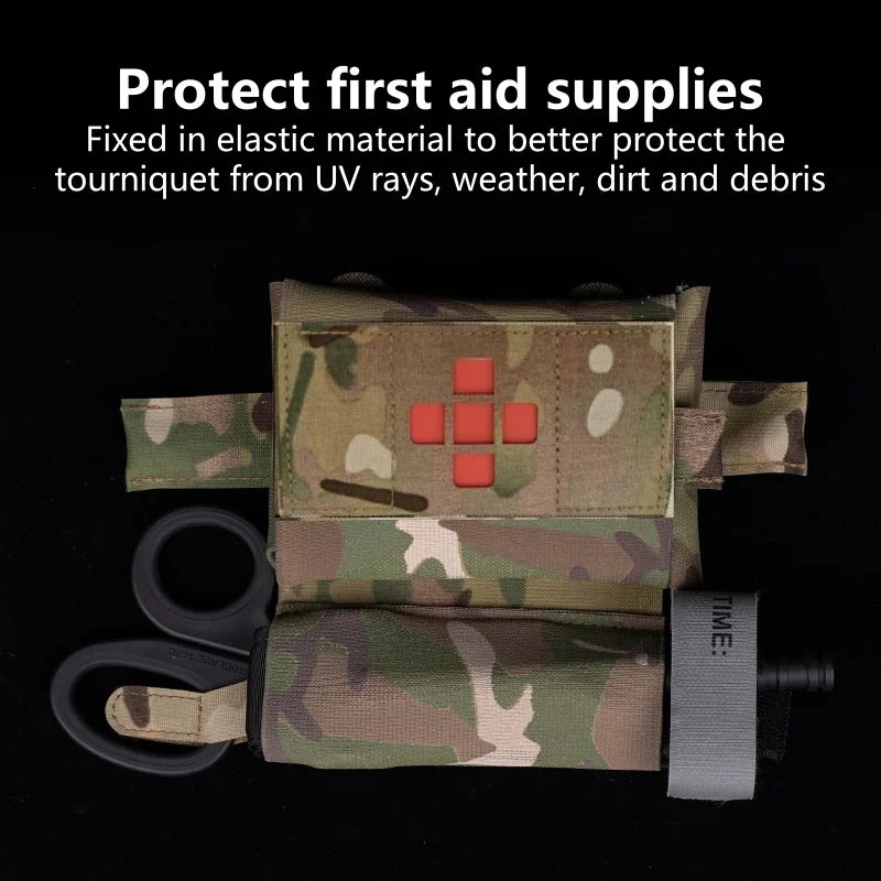 Small First Ait Kit Accessory Holder | EDC Emergency Pouch First Aid Molle Bag | Small Hunting Emergency Pouch